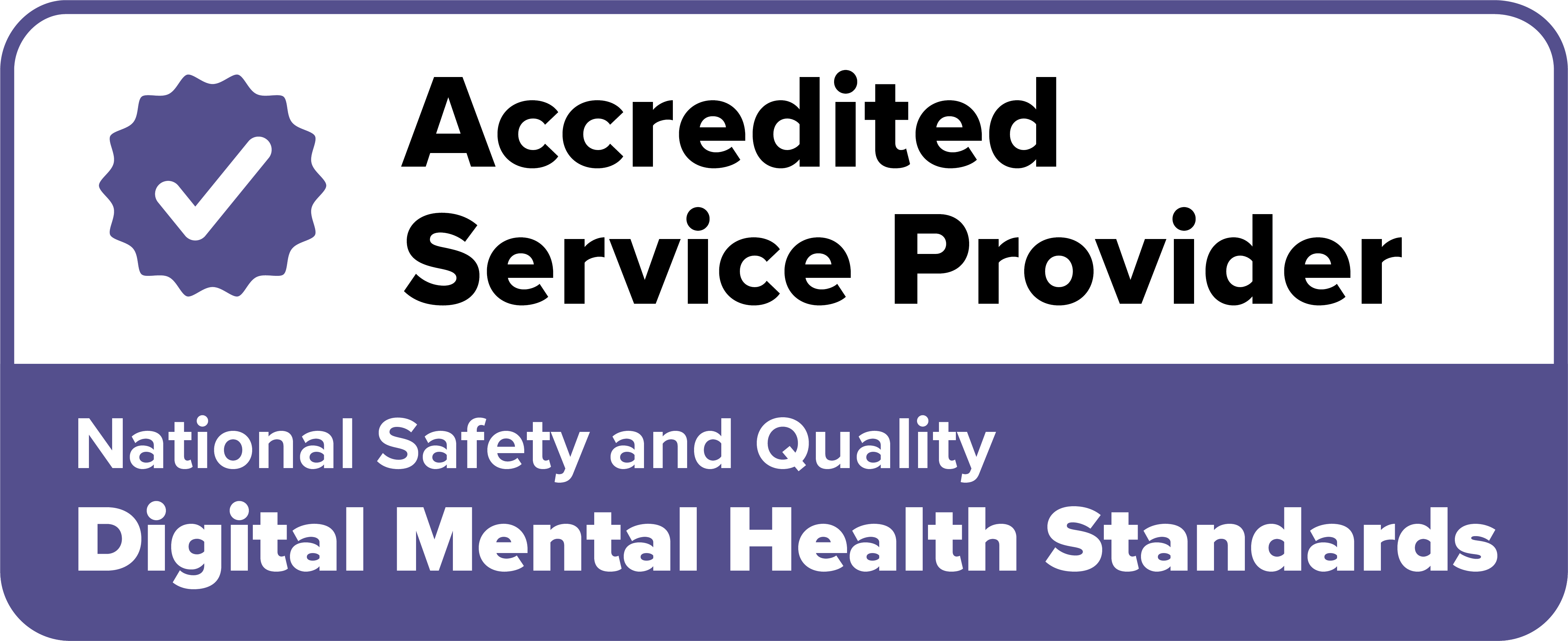  NSQDMH Standards accreditation badge